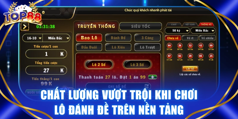 Lô Đề TOP88 - Đặt 1 Ăn 99 Thỏa Sức Vào Cược Săn Thưởng - winvexa88
